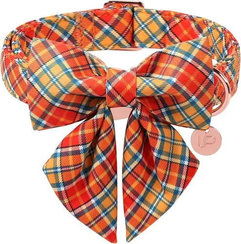 Vista 31 de Collar de Navidad para perro con pajarita, collar de Navidad para cachorros, hembras, machos, perros o gatos, collares con lazo con hebilla de metal