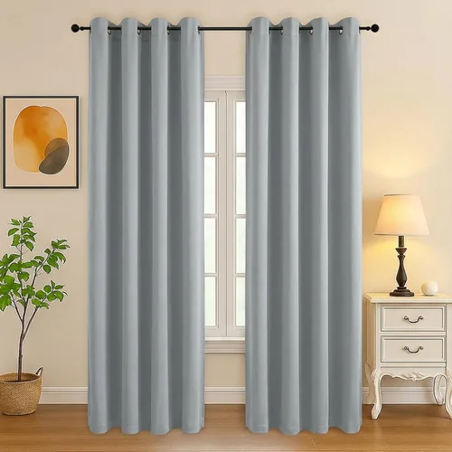 Vista 86 de Simplebrand Juego de 2 paneles de cenefa aguamarina para ventana de cocina de 14 pulgadas de largo, cortinas de oscurecimiento de habitación