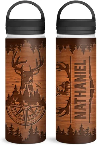 Vista 18 de winorax Botella de agua personalizada con la bandera estadounidense, vasos aislados de acero inoxidable, vasos para café, viaje, botella deportiva