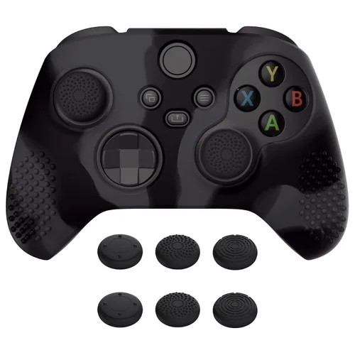 Vista 23 de eXtremeRate PlayVital Aqua Green 3D Studded Edition Anti-slip Silicone Cover Skin for Xbox Series X/S Controller, Soft Rubber Case Protector for