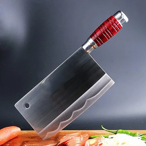 Cuchillo de carnicero, cuchillo de carnicero forjado chino para rebanar, herramienta de cocina hecha a mano, cuchillo de carnicero ancho, cuchillo