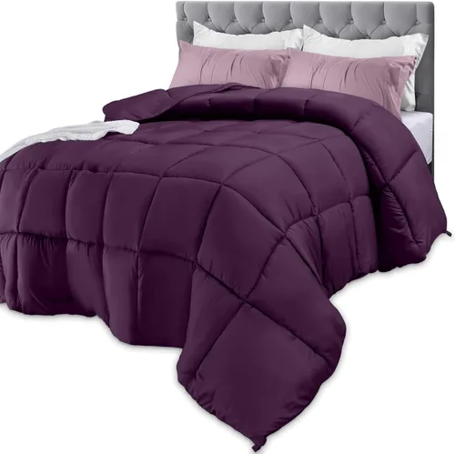 Vista 16 de Utopia Bedding Edredón de tamaño king, inserto de edredón para todas las estaciones, edredón de cama cosido en caja con esquinas y relleno Blanco