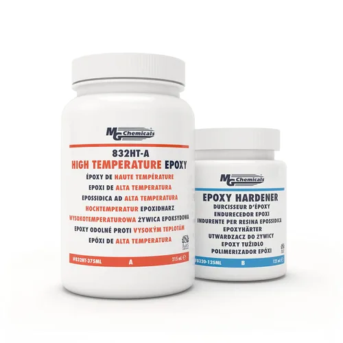 MG Chemicals - 832HT-375ML 832HT Compuesto de encapsulación y macetas de epoxi negro de alta temperatura, kit de 2 piezas de 11.5 onzas líquidas