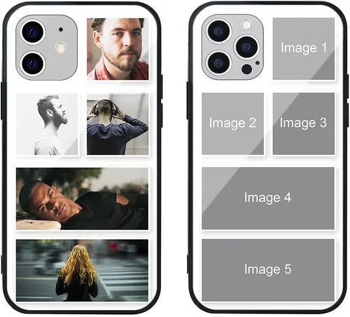 Vista 426 de Funda de teléfono personalizada para Apple iPhone SE 2022/2020 iPhone 7/8, funda personalizada personalizada de vidrio templado antiarañazos, funda