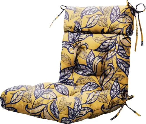 Vista 19 de ARTPLAN Cojín floral Adirondack de 44 x 21 x 4 pulgadas de mimbre para Azul (Blue Bamboo)