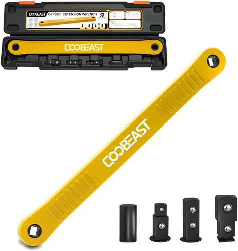 Vista 9 de coobeast Llave de extensión de desplazamiento de 3/8 pulgadas, herramienta extensora de llave de vaso lista para impactos, con adaptadores de unidad