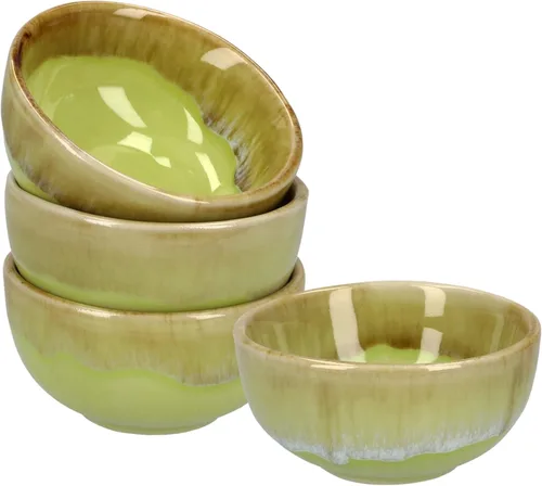 Vista 10 de Plato de cerámica para salsa de soja pequeños, 3 pulgadas, juego de 4 (negro n.º 2)