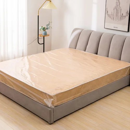 Vista 3 de Paquete de 2 bolsas para colchón Full/Twin para mudanza y eliminación, 1.5 mil 54" x 100" fundas de colchón de plástico impermeables transparentes