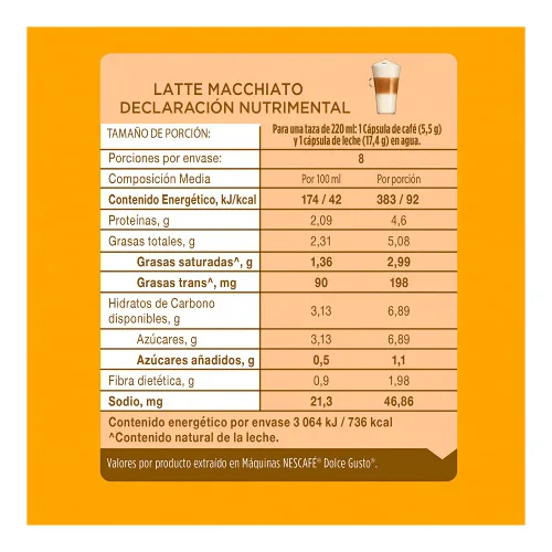 Vista 5 de Nescafé Dolce Gusto de cápsulas de café, mezclas de especialidad, 16 unidades (paquete de 3)