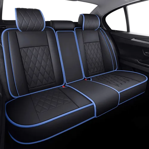 Vista 10 de Fundas para asientos delanteros de capitán, impermeables de piel universal, compatibles con Honda Civic CRV, Toyota 4Runner, Corolla, Pilot, Rogue