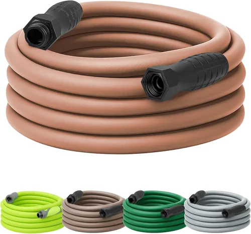 Vista 22 de Flexzilla - Manguera de jardín de 5/8 pulgadas x 100 pies, manguera de agua ligera para todo tipo de clima, resistente y flexible, conexiones sin