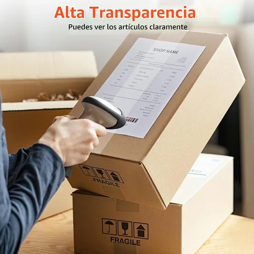 Vista 8 de JARLINK 12 rollos de cinta de embalaje transparente con 2 dispensadores