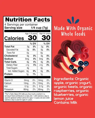 Vista 21 de Amara Smoothie Melts - Mezcla de bayas rojas - Refrigerios saludables que se derriten para niños pequeños, hechos con frutas y verduras, de yogur a