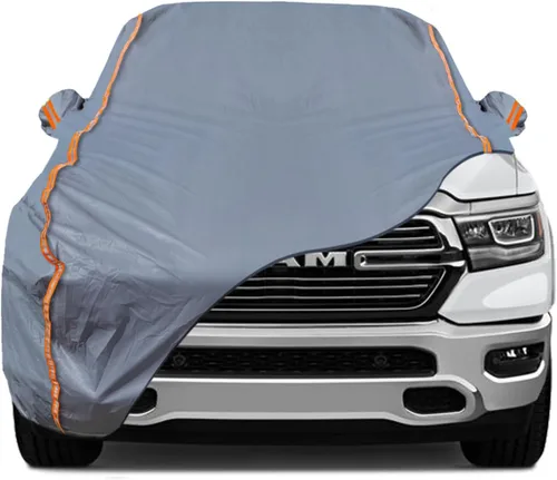 Vista 22 de TUCAREST - Funda de auto completa de 6 capas de alta calidad, diseño de cremallera de carcasa dura, impermeable, resistente a la intemperie