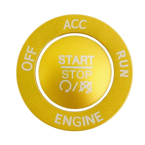 Vista 11 de Cubierta de botón de arranque y parada para Dodge Challenger Dodge RAM 1500 Dodge Charger 2015-2021, aleación de aluminio, color negro