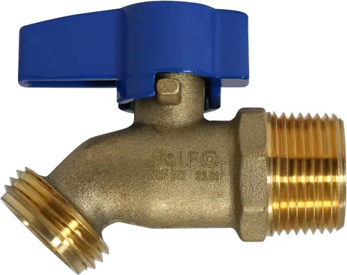 Vista 6 de XFITTING Manguera de jardín de 1/2 pulgada macho x 3/4 de pulgada, manguera roscada Bibb sin torceduras, válvula de jardín, 1 pieza