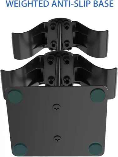 Vista 4 de Monzlteck Soporte de control de escritorio para PS4PS5Xbox ONESwitch ProAuriculares, organizador de controlador, accesorios