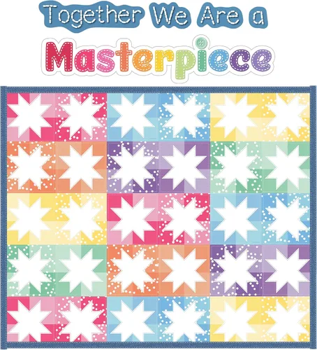 Vista 19 de Carson Dellosa Crafty and Cool Juego de Tablero de Anuncios Motivacional de 58 Piezas Bolsillos Llenos de Bondad, Decoración de Aula con Tema