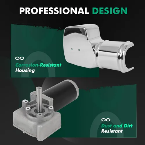 Vista 6 de SCITOO Motor de lona universal de repuesto 900W 90:1 para camión volquete con cubierta cromada 12 V CC / 41 AMPS 50 Nm