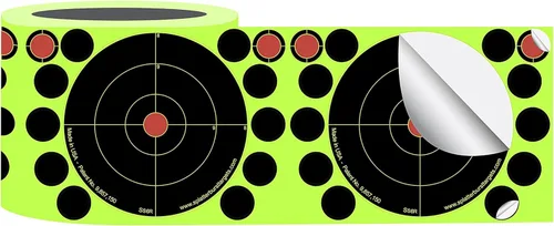 Vista 4 de Splatterburst Targets - Rollo de (100) calcomanías autoadhesivas de tiro de 6 pulgadas para disparar y salpicar - Pistola - Rifle - Pistola