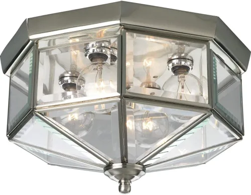 Vista 5 de Vidrio biselado de cuatro luces 11-1/8" cerca del techo