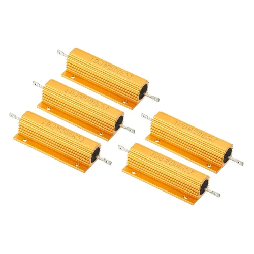 Vista 32 de PATIKIL Resistencia de carcasa de aluminio de 100 W 0.01 ohmios, paquete de 5 resistencias de carcasa de aluminio con carcasa de alambre enrollado