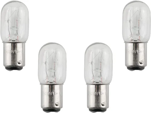 4pcs 15W 120V base plata máquina de coser bombilla hogar máquina de coser bombilla incandescente compatible con máquina de coser con base de empuje