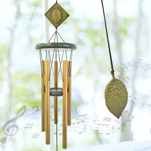 Campanillas de viento para exteriores, campanillas de viento conmemorativas de 32" que crean un ambiente zen para exteriores, decoración de jardín,