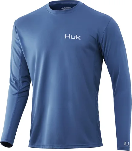 HUK Men's Icon X Long Sleeve Fishing Shirt with Sun Protection