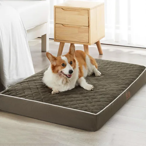 Vista 8 de WNPETHOME - Cama ortopédica para jaula de perros, XXL, impermeable, con funda extraíble y lavable, base antideslizante y colchoneta acolchada
