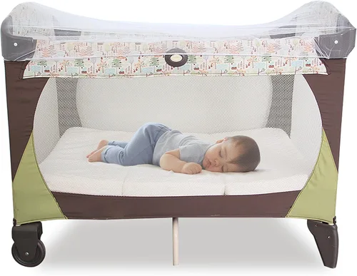 Vista 4 de Mosquitera para cochecito (paquete de 2), mosquitera para bebé para asiento de automóvil, moisés, cunas, corral, Pack N Plays y mini cuna portátil