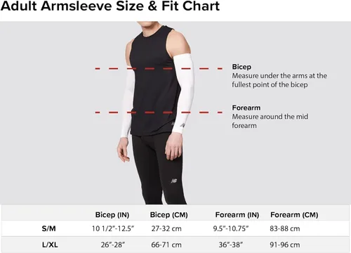 Vista 2 de New Balance - Mangas de compresión unisex para deportes al aire libre, color blanco y negro (1 par)