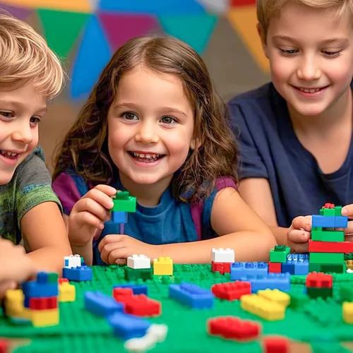 Vista 3 de 3 Otters 1000 piezas de bloques de construcción para niños