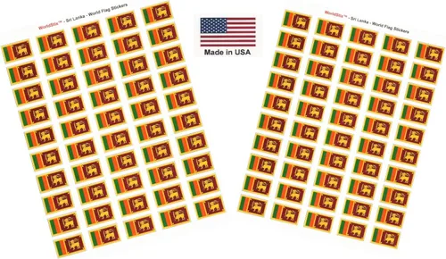 Vista 230 de 100 calcomanías de la bandera de Afganistán, dos hojas de 50, 1.5" x 1" hechas en Estados Unidos, calcomanías autoadhesivas para álbum de recortes