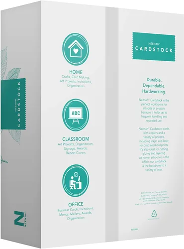 Vista 8 de Neenah Papel Índice Blanco, Peso Medio, 300 Hojas, 199 gsm, 94 de Brillo, 8.5" x 11" - ¡MÁS HOJAS! (91635)