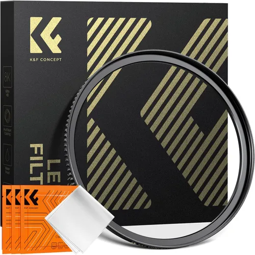 K&F Concept Anillo adaptador de filtro de lente elevador de 1.929 in a 2.283 in, anillos adaptadores de filtro de latón mecanizado CNC, para lente