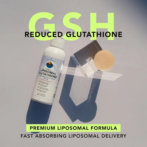 Vista 3 de Suplemento Liposomal Glutatión Líquido Reducido Setria® L Glutatión 500mg Apoyo inmunológico, Función cerebral, Anti-Envejecimiento
