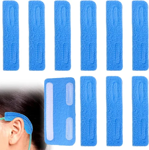 Almohadillas nasales para cánula para los oídos, 10 unidades, cánula cubierta suave, cubierta cómoda, cubierta de oxígeno, protectores de oídos para