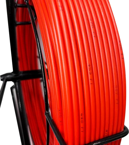 Vista 4 de Cinta de pescado de 0.236 in y 500 pies de fibra de vidrio Soporte de carrete de conducto Rodder Cable Extractor Rod continuo Cable Running Rod