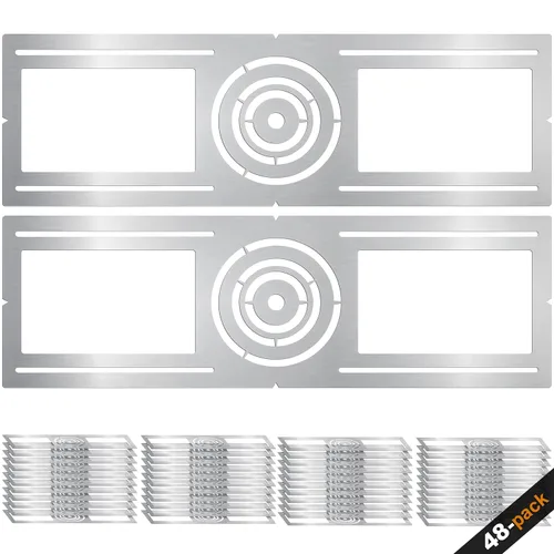 Vista 10 de Placa de montaje de nueva construcción, 3-4-6 pulgadas, kits de carcasa de iluminación empotrada LED, accesorio de soporte de acero plano