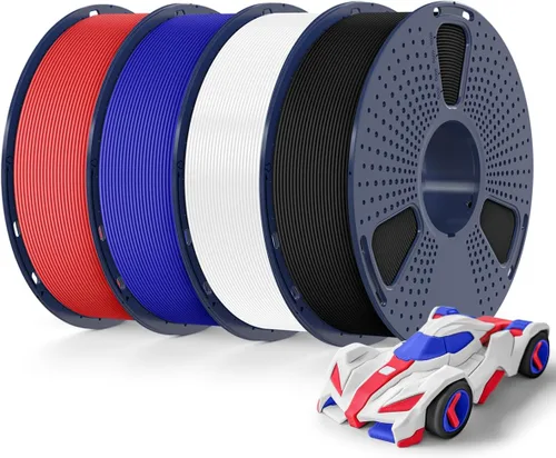 Vista 33 de Sunlu - Filamento PETG de alta velocidad para impresora 3D de 1.75 mm, rango de impresión de 30 mm/s - 600 mm/s, filamento de impresora 3D de alta