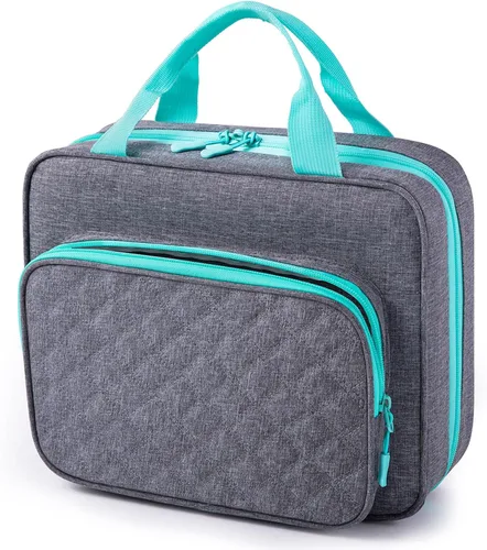 BAGSFY Bolsa de medicina para viajar, organizador y almacenamiento de botellas de píldoras, bolsa de medicamentos para el hogar, funda de transporte