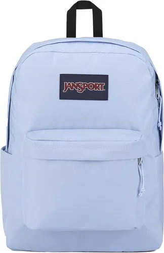 Vista 7 de JanSport Superbreak Plus - Mochila para trabajo, viajes o portátil con bolsillo para botella de agua, rojo (Red Tape), Tamaño único