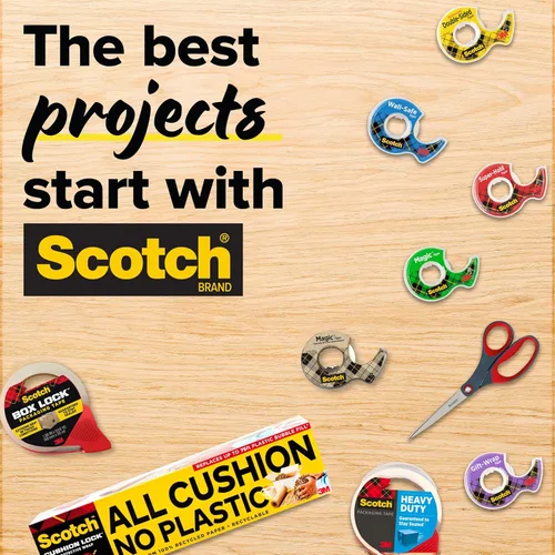 Vista 9 de Scotch - Dispensador de cinta de escritorio, ideal para envolver regalos, 1 dispensador (C19-CLIP-CCW)