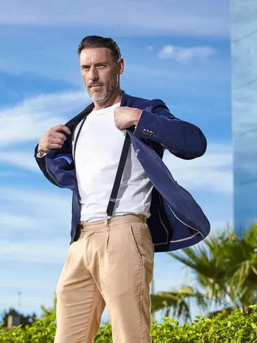 Vista 5 de Dibi Tirantes para hombres y mujeres, unisex, ajustables, en forma de X, para hombre y mujer, clips resistentes, accesorios de disfraz