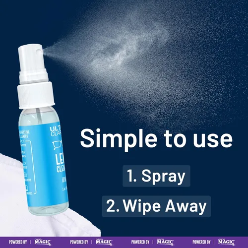 Vista 7 de Spray limpiador de lentes de gafas con tecnología Nano Magic 6 oz (1 paquete) Fórmula de grado profesional, sin silicona para gafas, teléfono