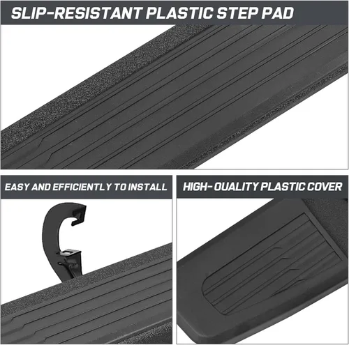 Vista 7 de COMNOVA - Estribos de 6 pulgadas compatibles con Ford F150 Crew Cab 2004-2014 (4 puertas de tamaño completo). Estribos F150 Crew Cab, barras