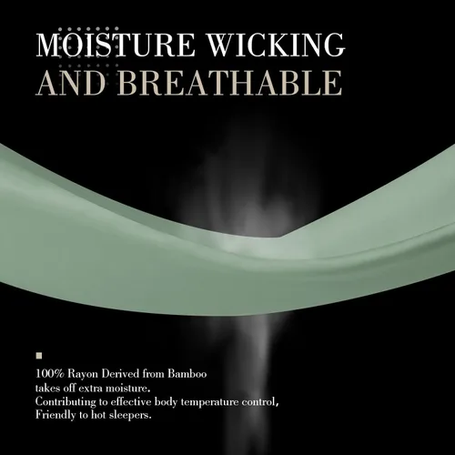 Vista 82 de WishSmile Juego de 2 fundas de almohada estándar refrescantes, transpirables, frescas, sedosas, suaves, de rayón derivado de tela de bambú
