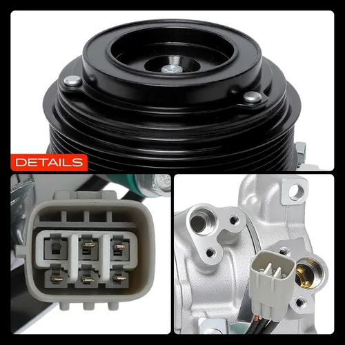 Vista 9 de A-Premium Compresor de aire acondicionado de CA con embrague compatible con Lexus GS300 3.0L 2006, GS350 3.5L 2007-2011, IS250 2.5L 2011-2013, IS350
