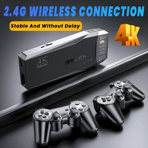 Vista 3 de 2024 Upgraded Retro Gaming Console,X2 Ultra Stick Game 4K, Wireless Retro Game Stick Built-in 23 Emulators, Retro Drive 20,400+ Games,Consola